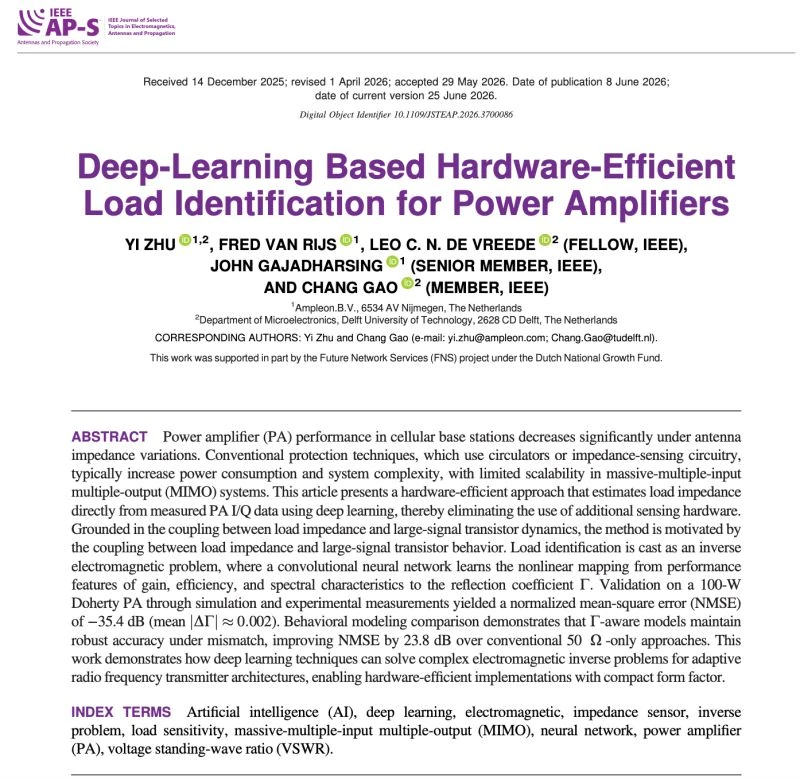 PhD Student Yi Zhu Published in IEEE JSTEAP