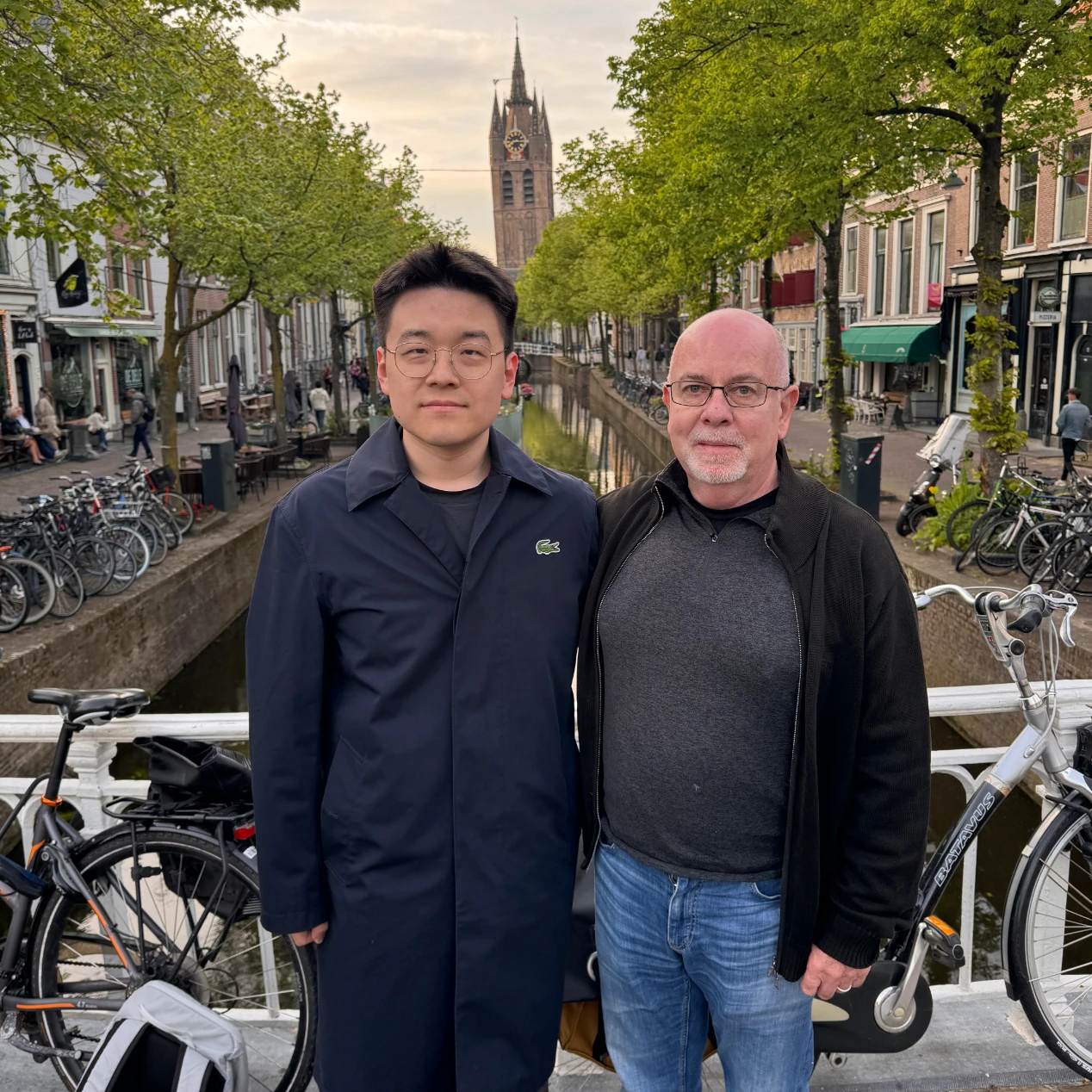 Chang and Chris in Delft