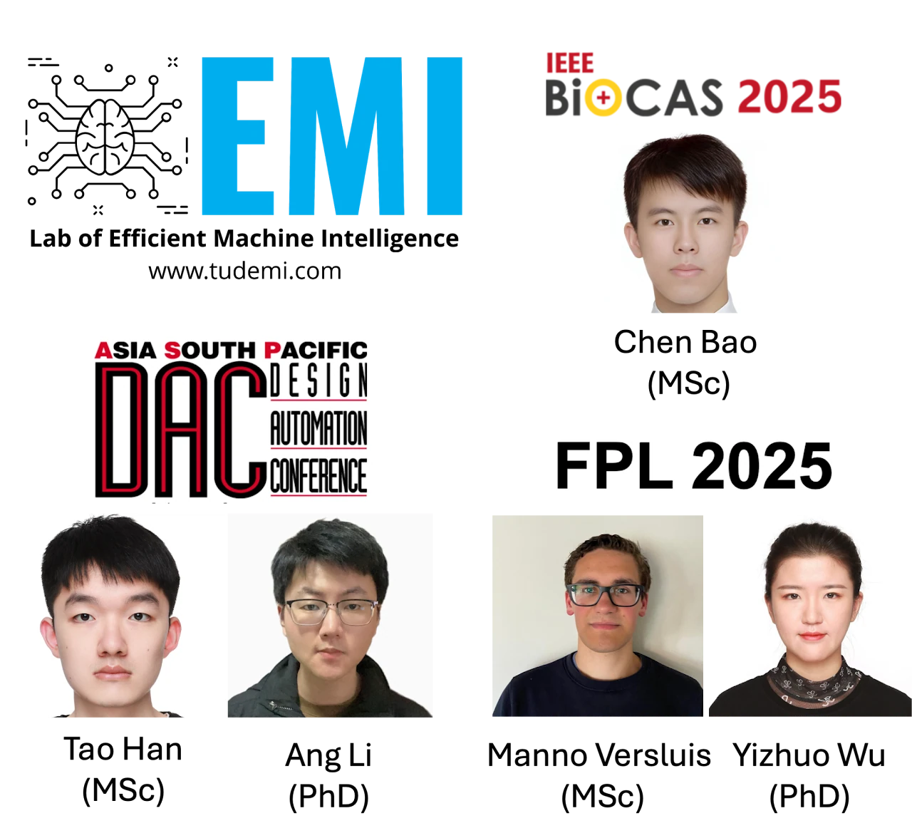 EMI Master Students Shine in Flagship Conferences