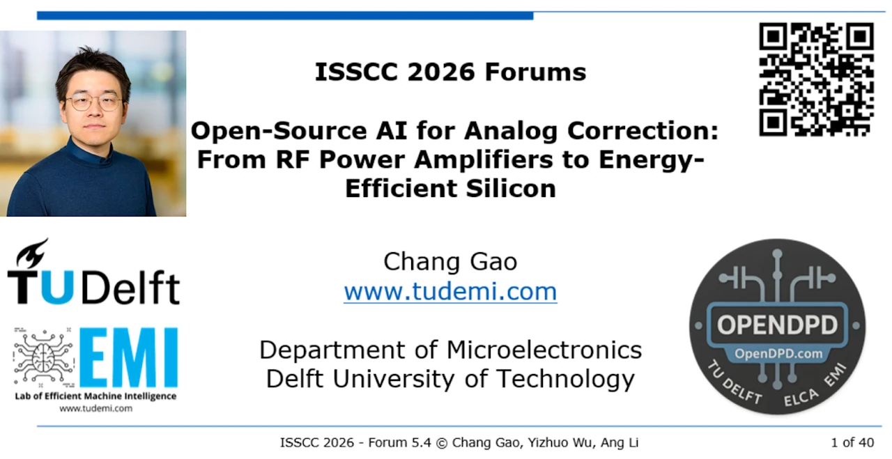 Dr. Chang Gao speaks at ISSCC 2026 Forum 5