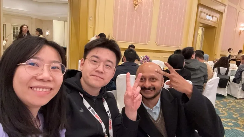 With Arindam and Qinyu @ ASP-DAC, Hong Kong (2026)